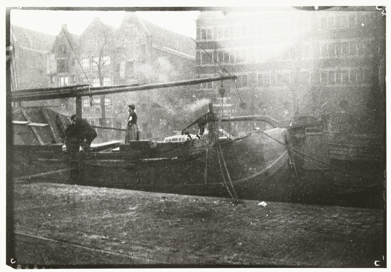 Almacenes gubernamentales en Brouwersgracht en Amsterdam de George Hendrik Breitner