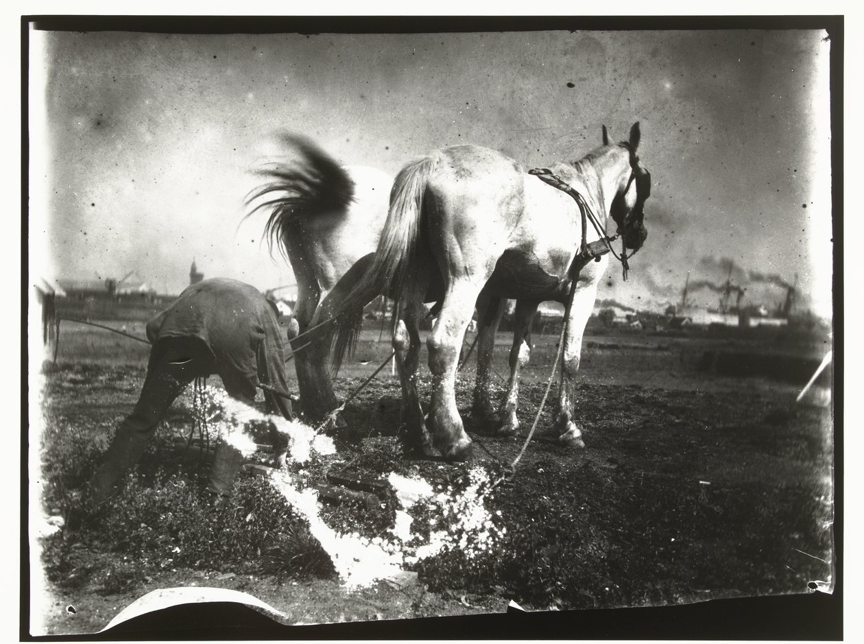 Arando un campo por caballos de George Hendrik Breitner