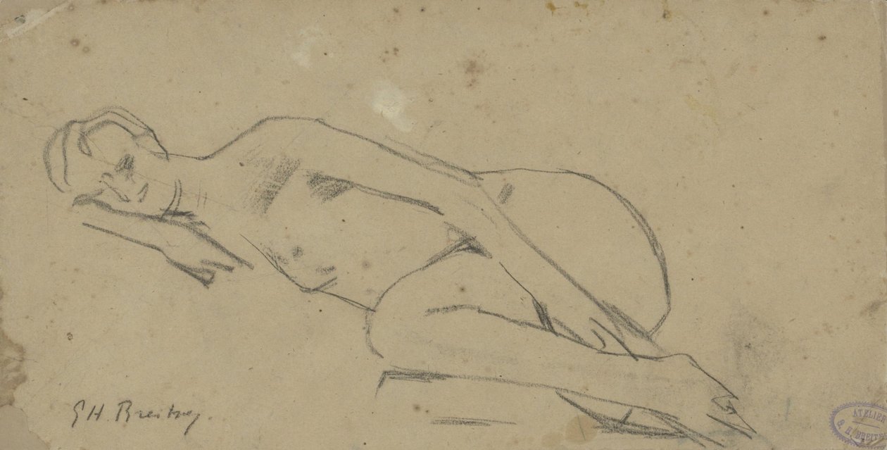 Mujer desnuda recostada de George Hendrik Breitner