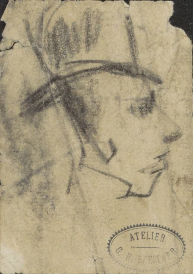 cabeza de hombre con sombrero de George Hendrik Breitner