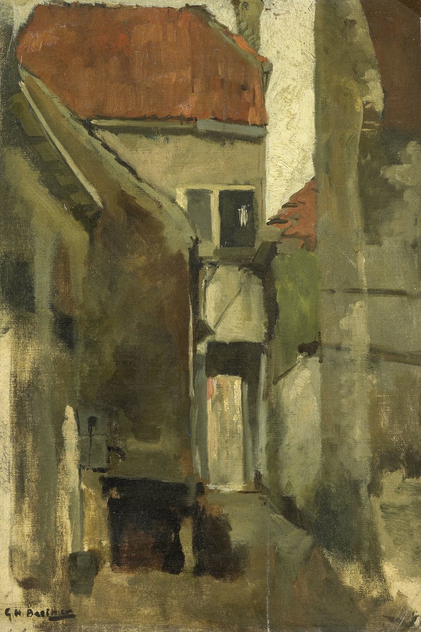 Calle del barrio de Rijswijk, cerca de La Haya de George Hendrik Breitner