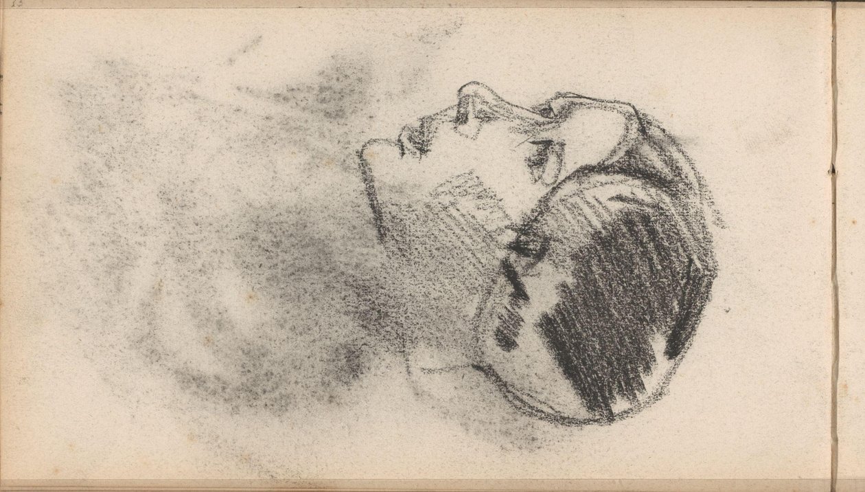 Cabeza de mujer con cofia con hierros de oreja de George Hendrik Breitner