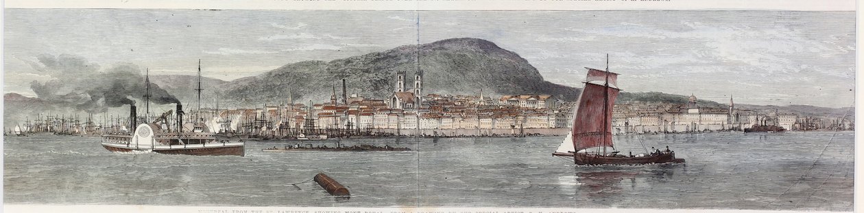Vistas de la ciudad de Montreal, Canadá Este de George Henry Andrews