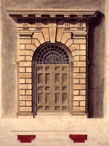Diseño para un entorno de puerta palladiana de George Henry Bailey