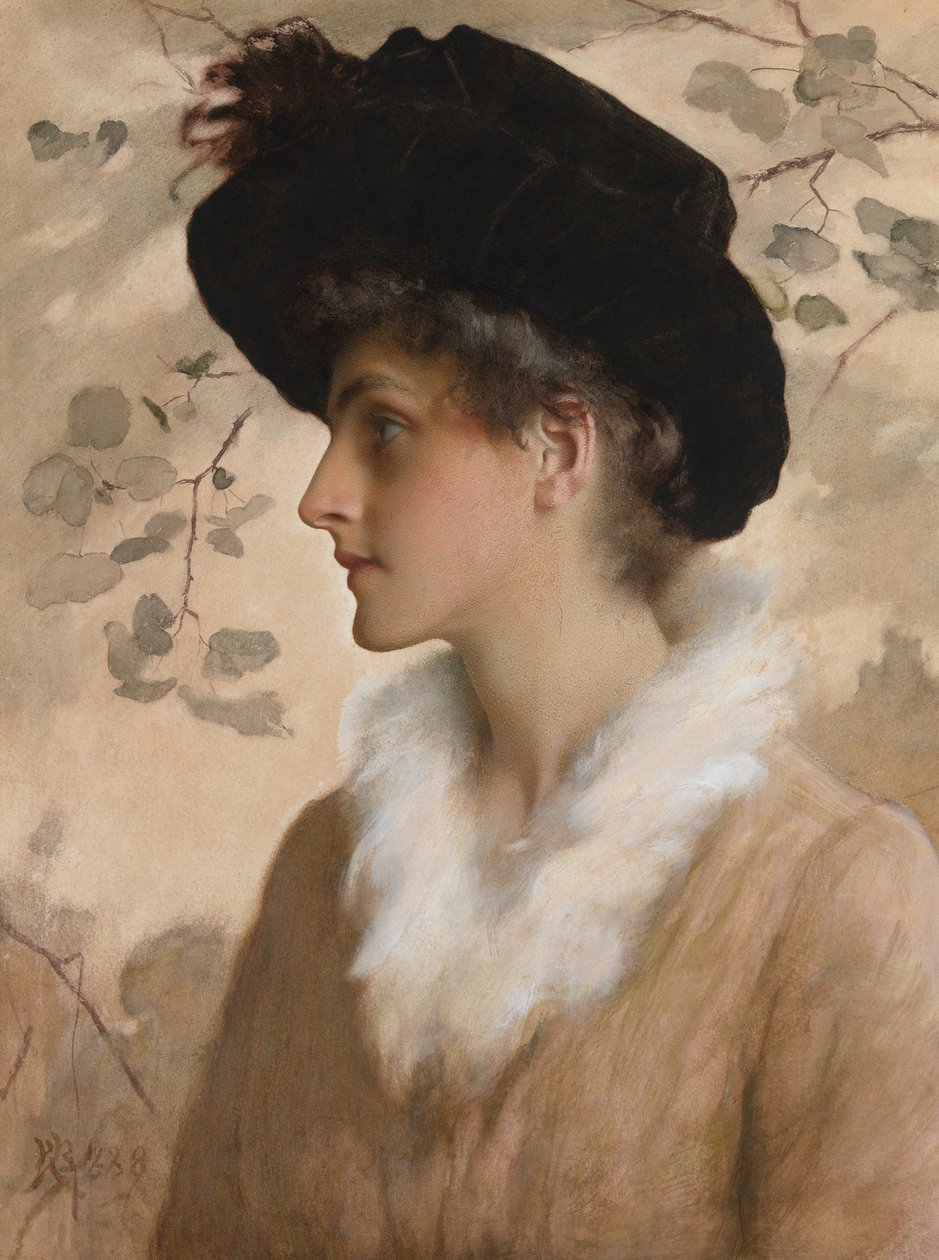Retrato de una dama, 1888 de George Henry Boughton