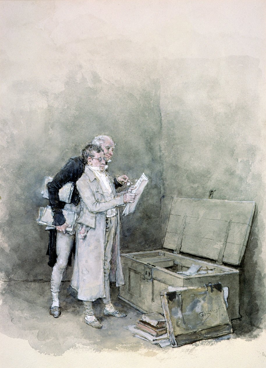 El cofre de los documentos de George Henry Boughton