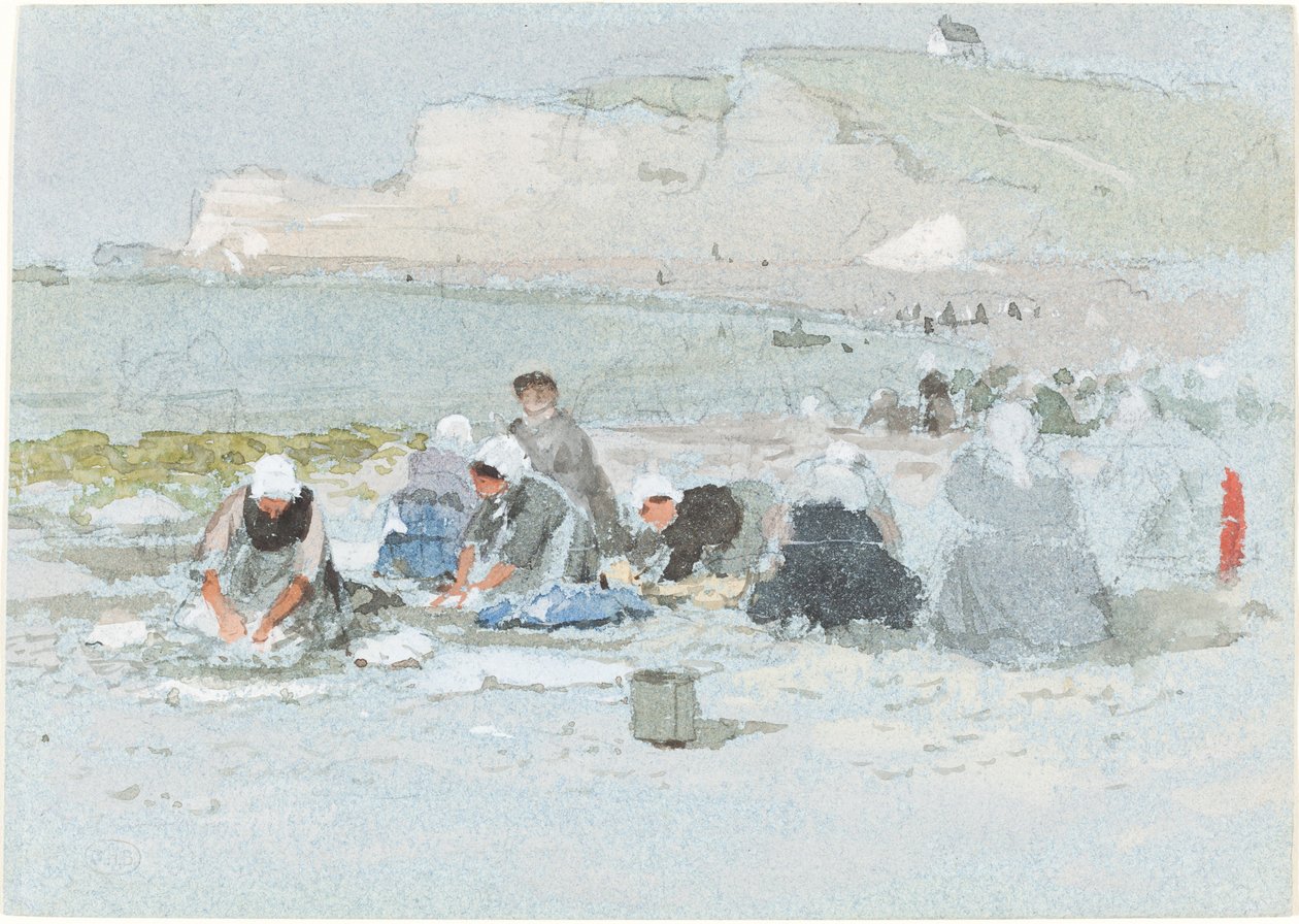 Lavanderas en la Playa de Etretat de George Henry Boughton