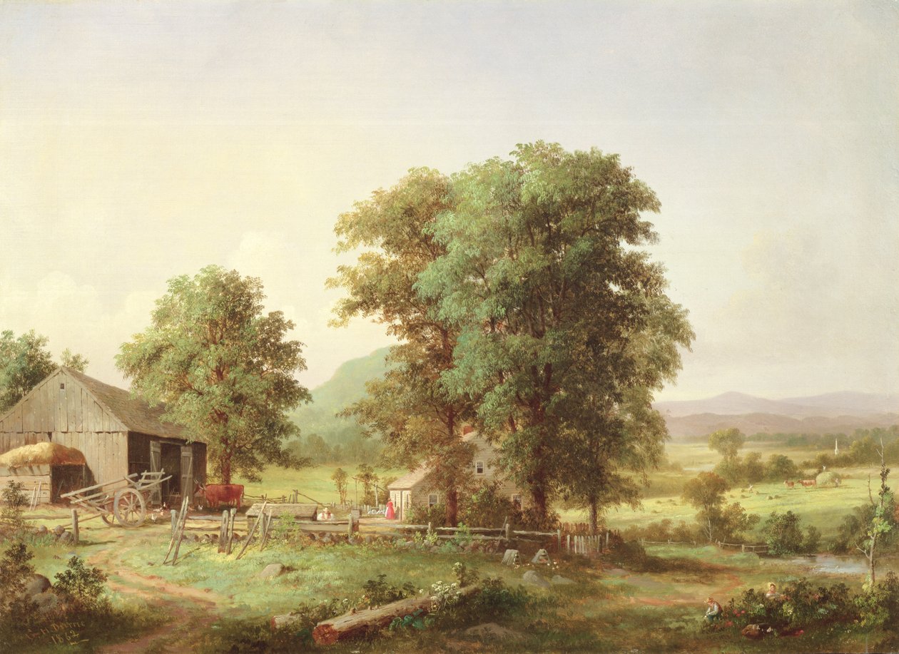 Paisaje de verano, 1862 de George Henry Durrie