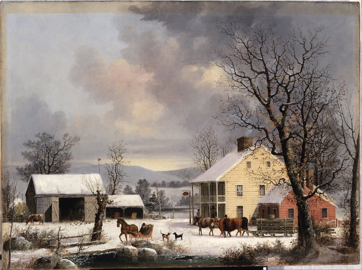 Invierno en el campo de George Henry Durrie