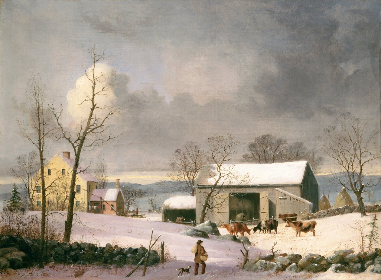 Invierno en el campo de George Henry Durrie
