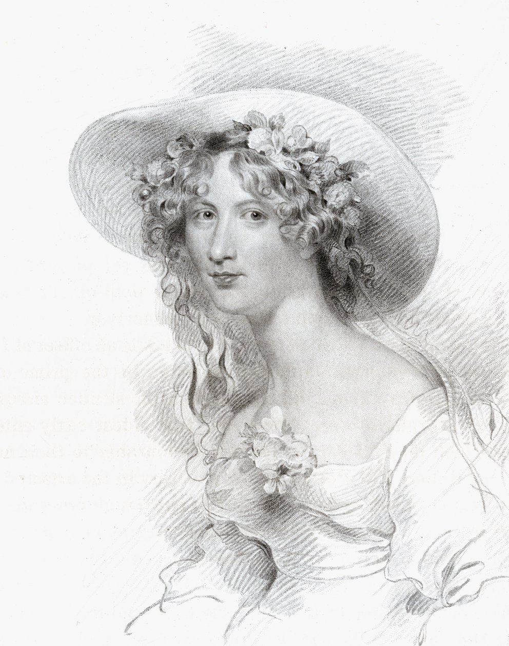 Anna Maria Porter, grabado por Thomas Woolnoth (1785-1857) de 