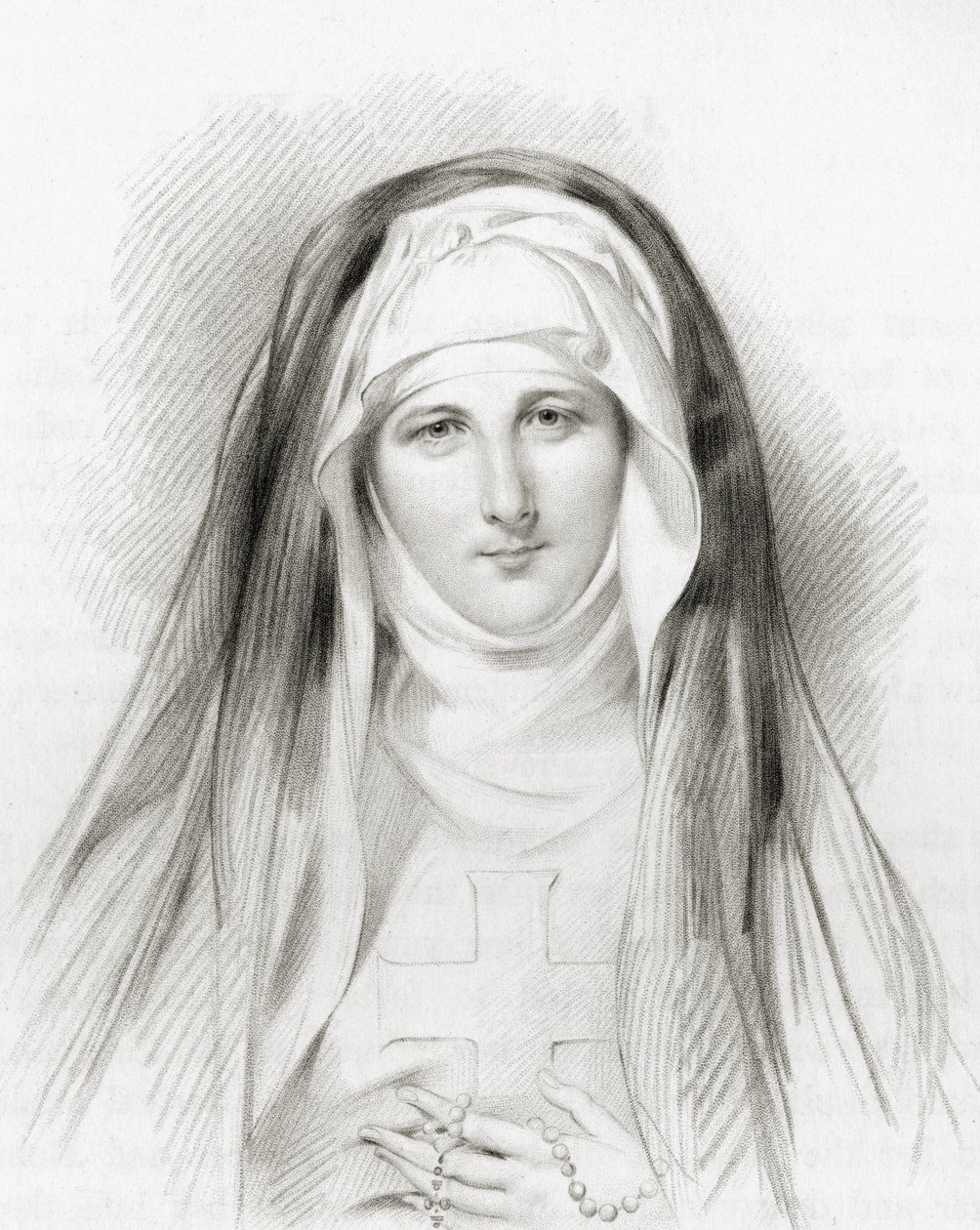 Jane Porter, grabado por J. Thomson, de 