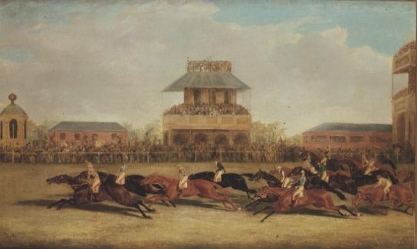 Rockingham venciendo a Mussulman y Belshazzar de George Henry Laporte
