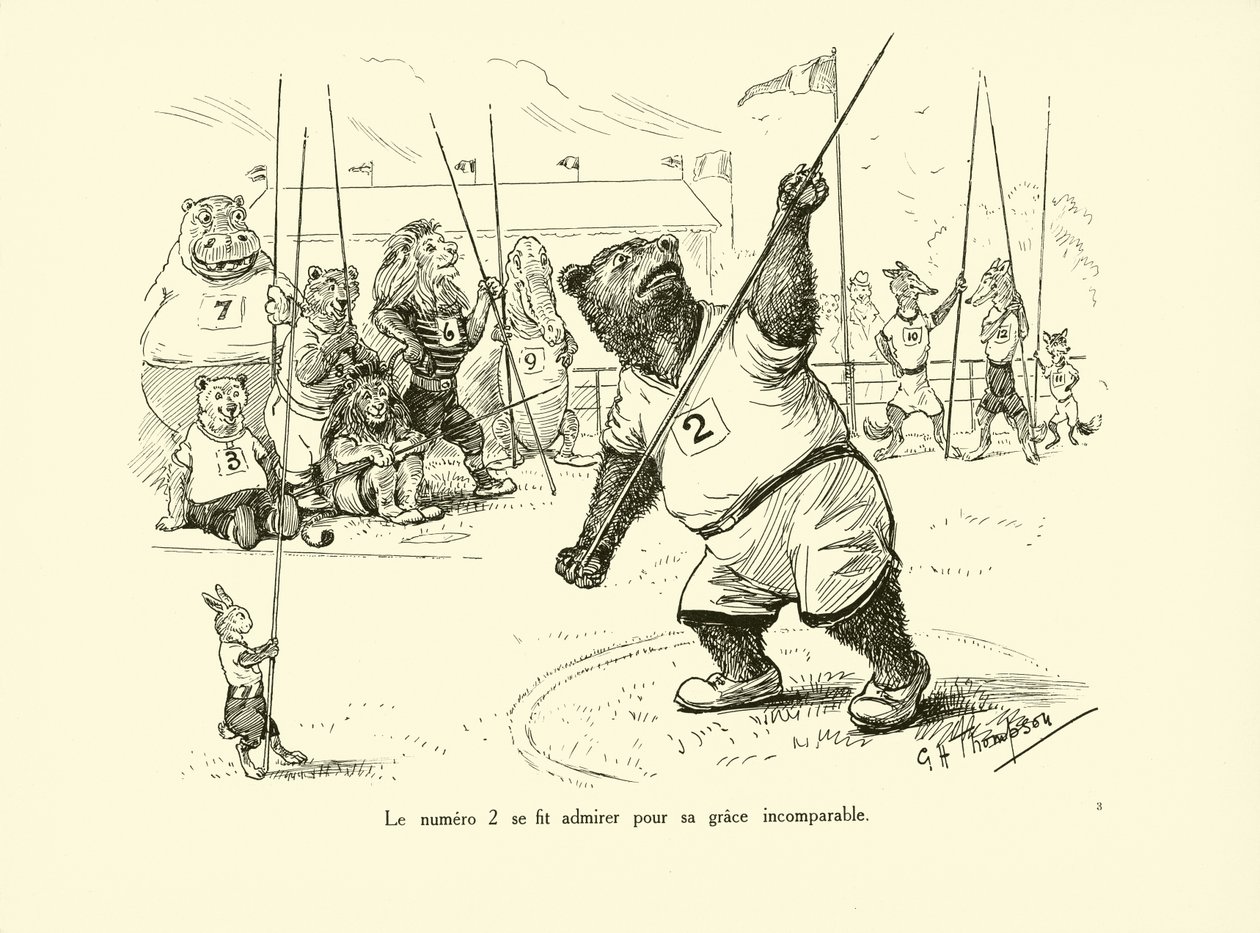 El número 2 era admirado por su incomparable gracia (litografía) de George Henry Thompson