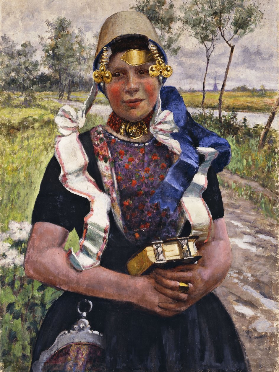 Elegancia holandesa, una chica de Marken de George Hitchcock
