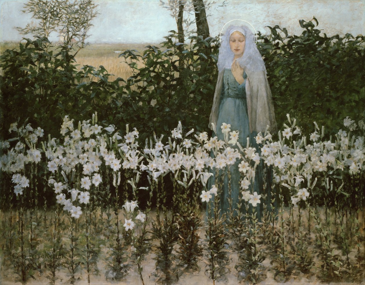 La Anunciación, 1887 de George Hitchcock
