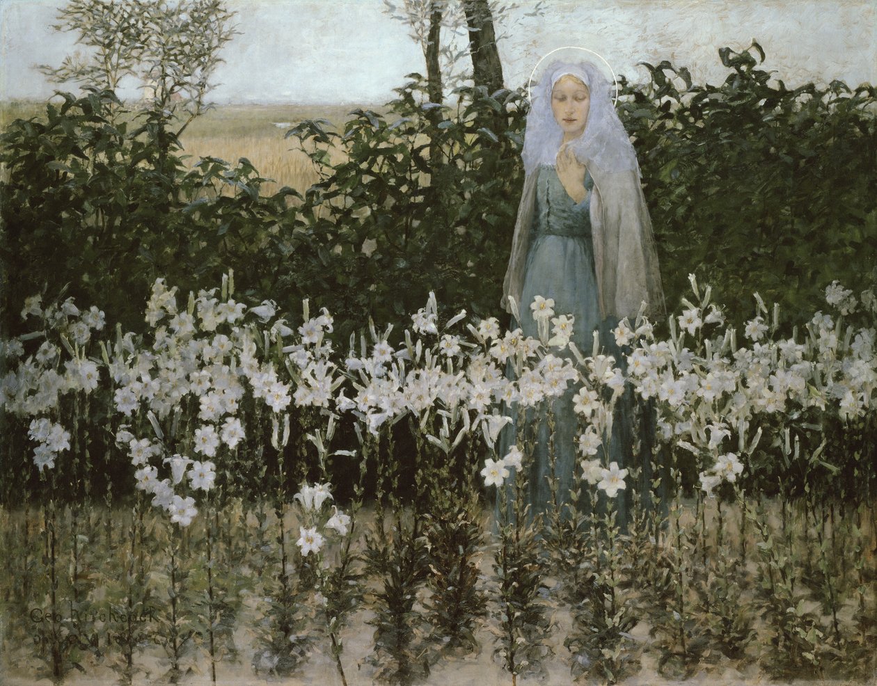 La Anunciación, 1887 de George Hitchcock