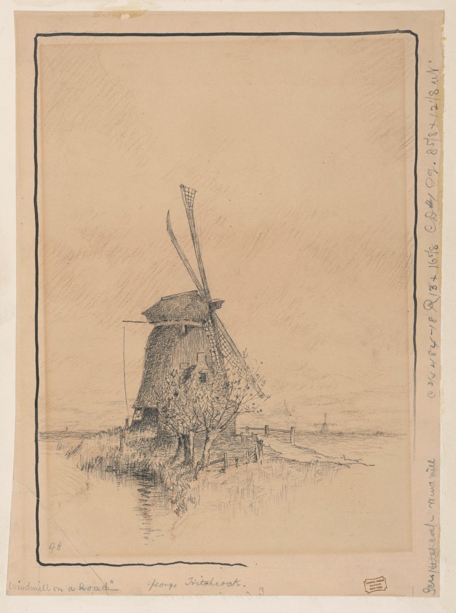 El molino de viento en el camino de George Hitchcock