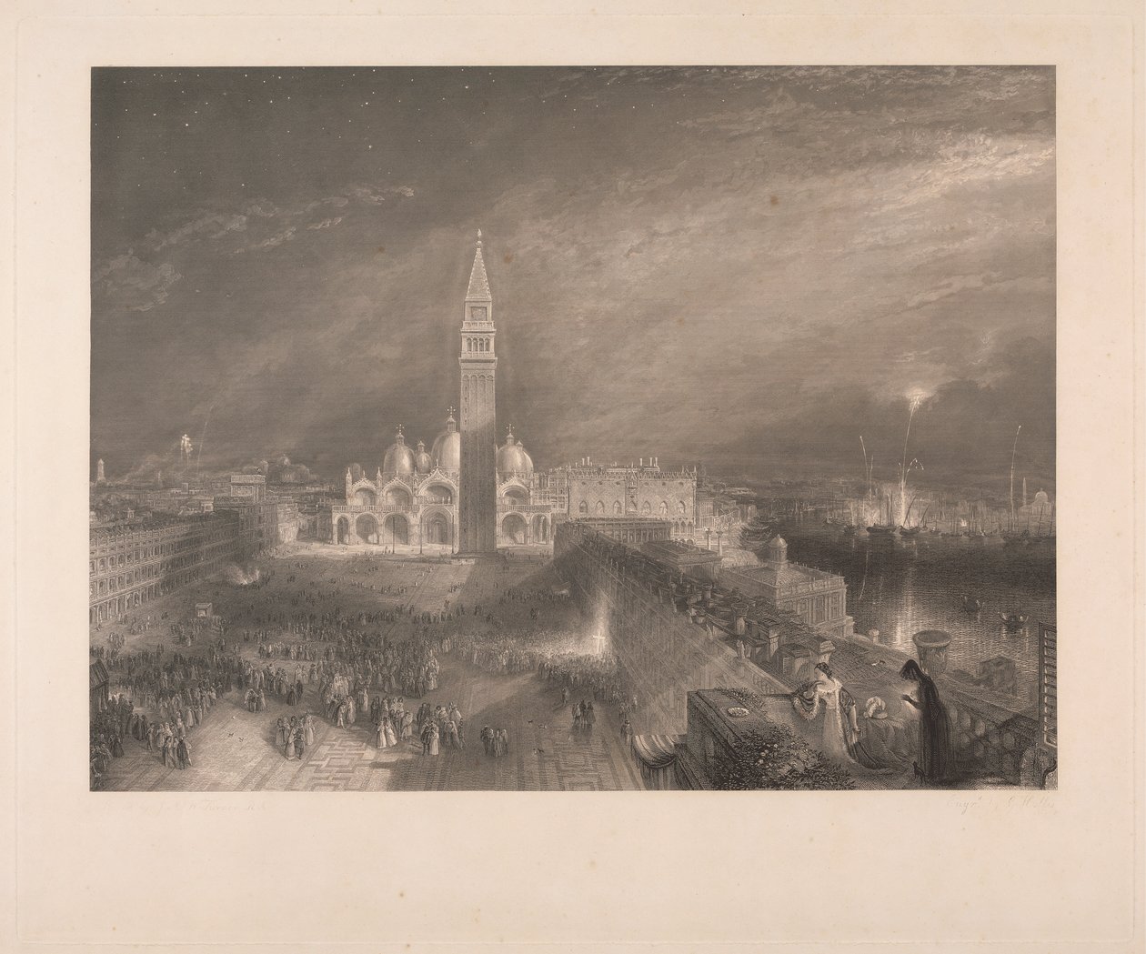 Plaza de San Marcos, Venecia - Julieta y su enfermera de George Hollis