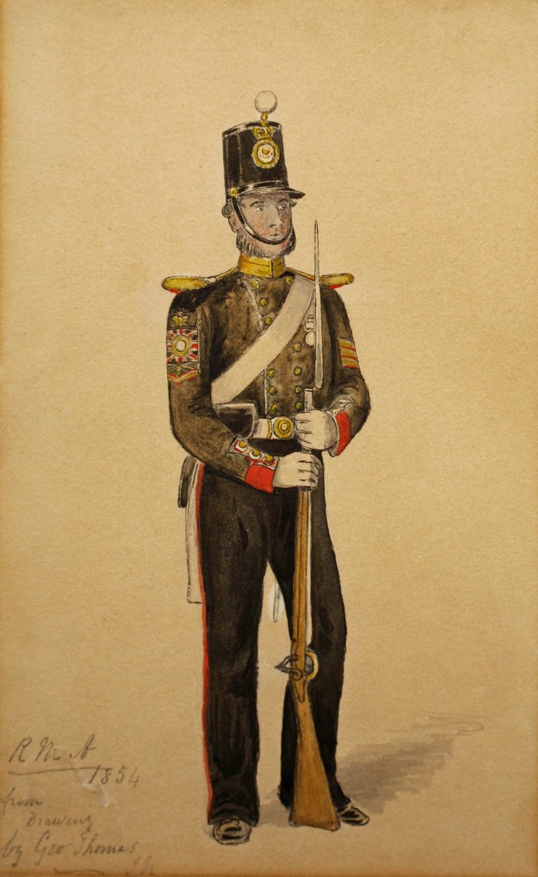 Sargento de color de la Artillería Real de la Marina, 1854 de George Housman Thomas