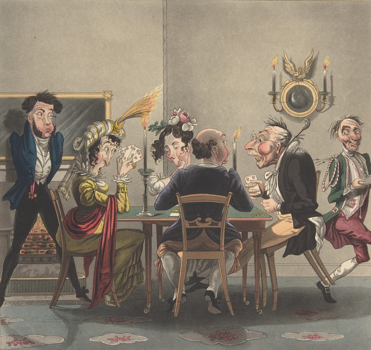 ¡Un verdadero juego de whist!, ca. 1825 de George Hunt