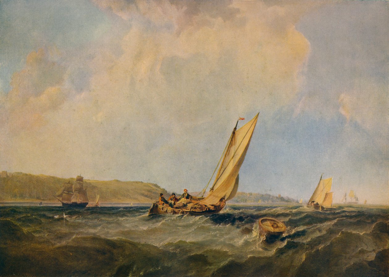 Soplando fuerte en Cowes, 1834 de George Hyde Chambers