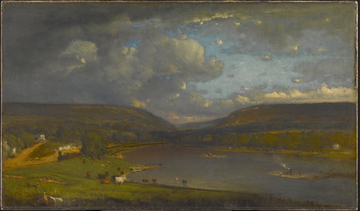 En el río Delaware de George Inness