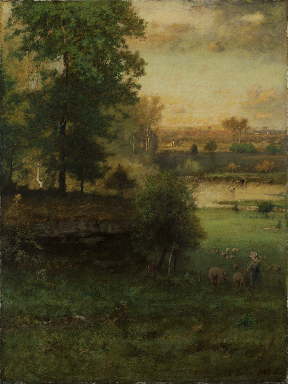 Escena en Durham, un idilio de George Inness