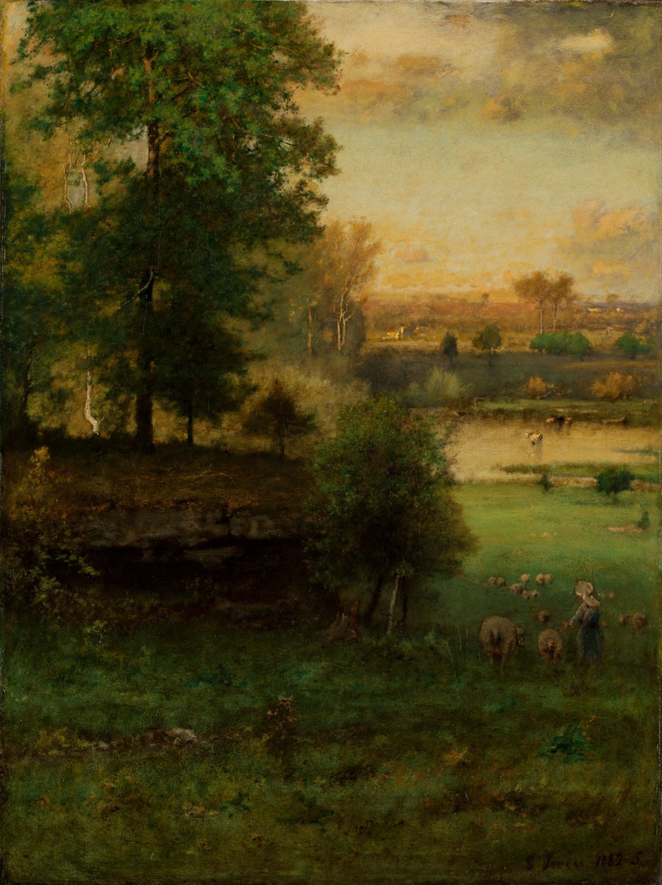 Escena en Durham, un idilio de George Inness