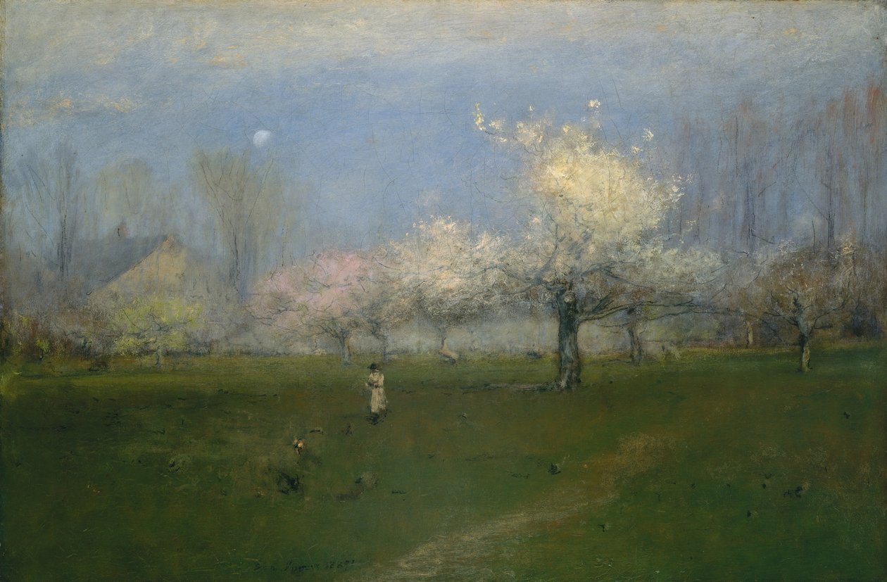 Flores de Primavera, Montclair, Nueva Jersey de George Inness