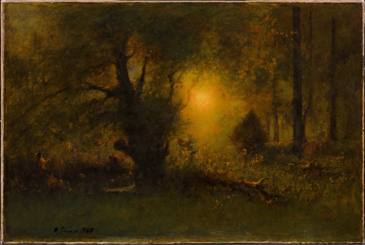 Amanecer en el bosque de George Inness