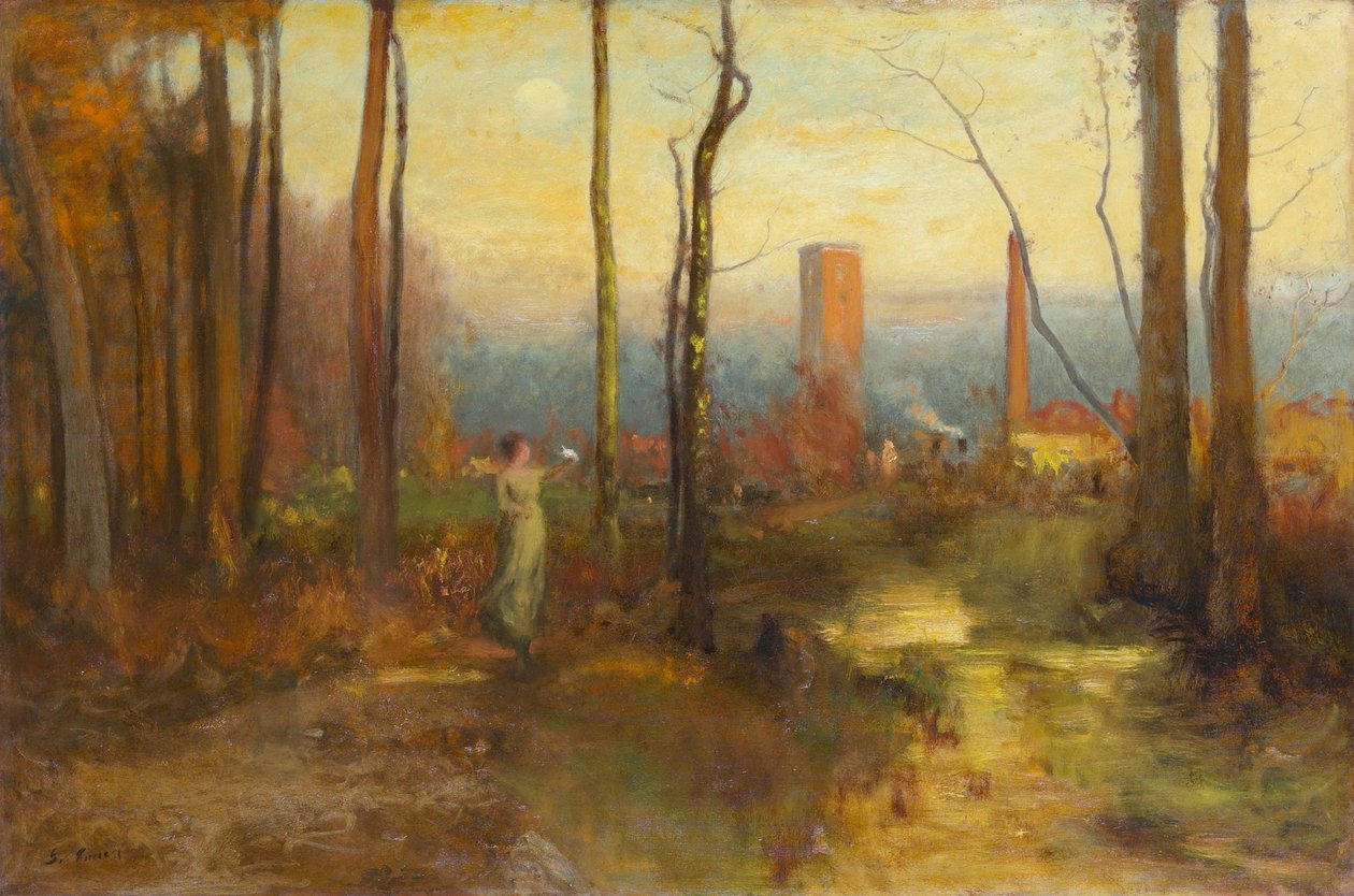 El arroyo del molino, Montclair, Nueva Jersey de George Inness