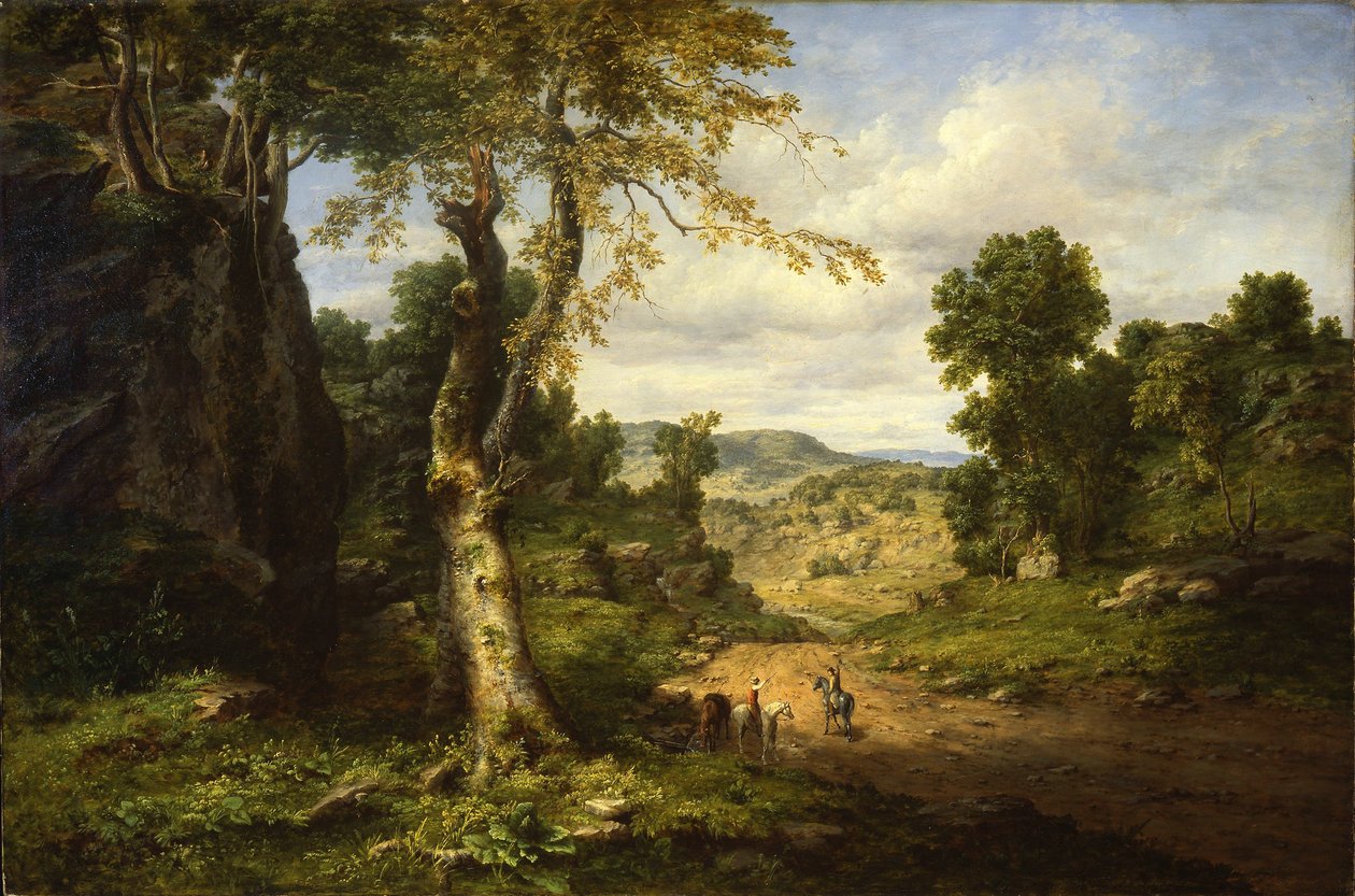 Vista en el condado de Berkshire, Massachusetts, despejándose tras una tormenta de septiembre de George Inness