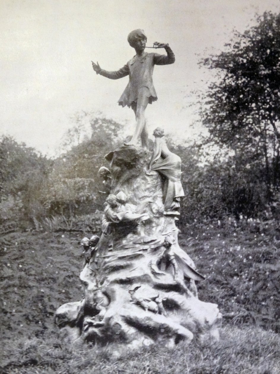 Impresión fotográfica de la Estatua de Peter Pan en los Jardines de Kensington de George James Frampton