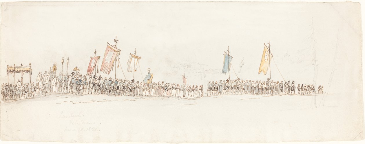 Procesión religiosa en Landeck de George Jones