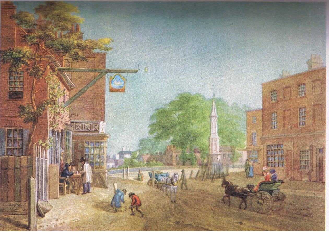 Pueblo de Tottenham en 1822 de George Junior Scharf
