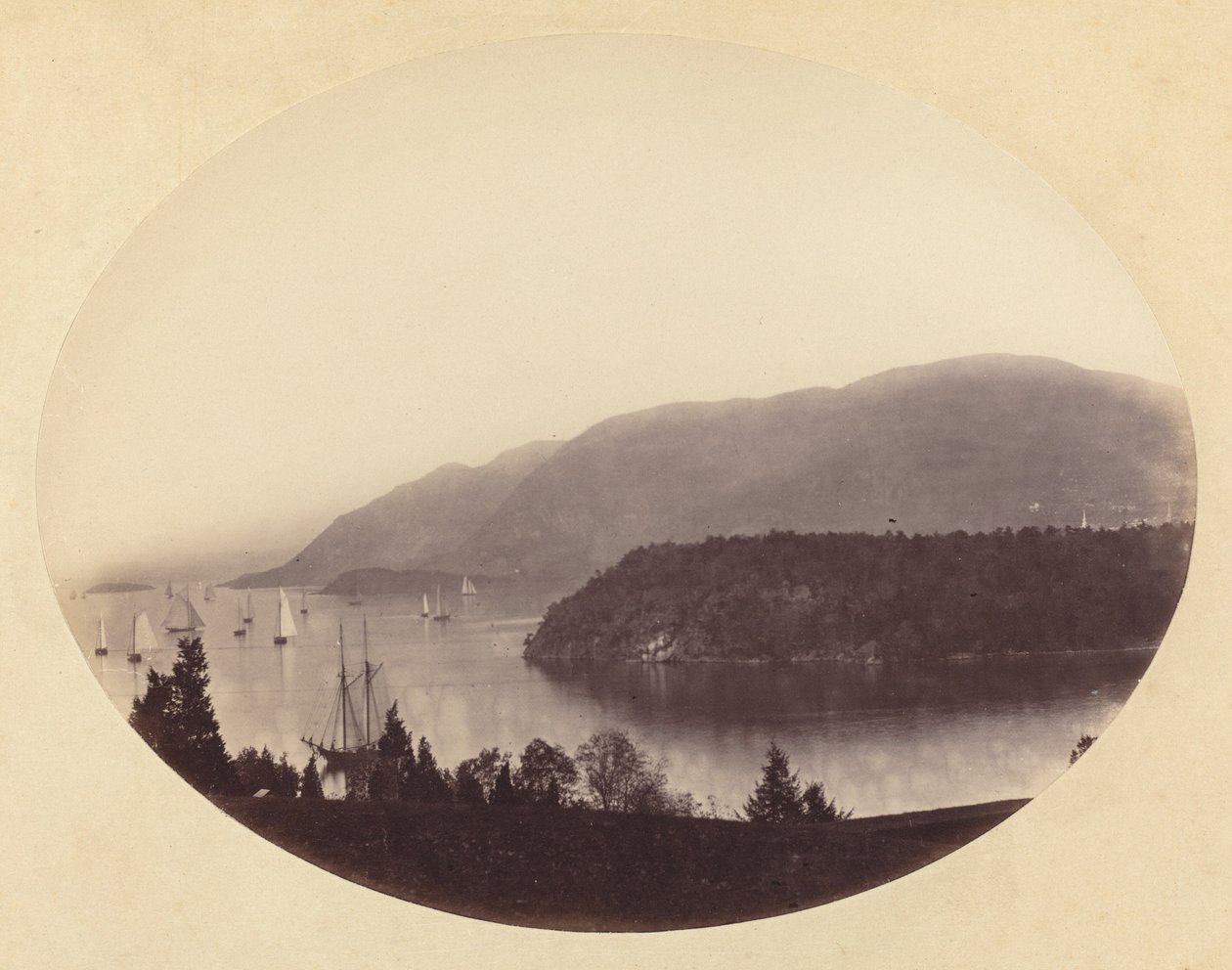 Desde Trophy Point, West Point, Río Hudson de George Kendall Warren