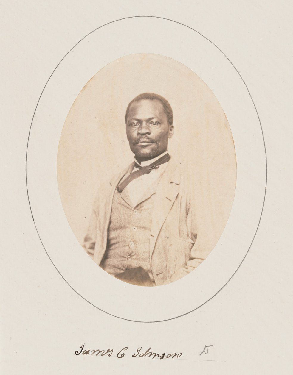 James Collins Johnson, Universidad de Princeton, 1860 (foto) de George Kendall Warren