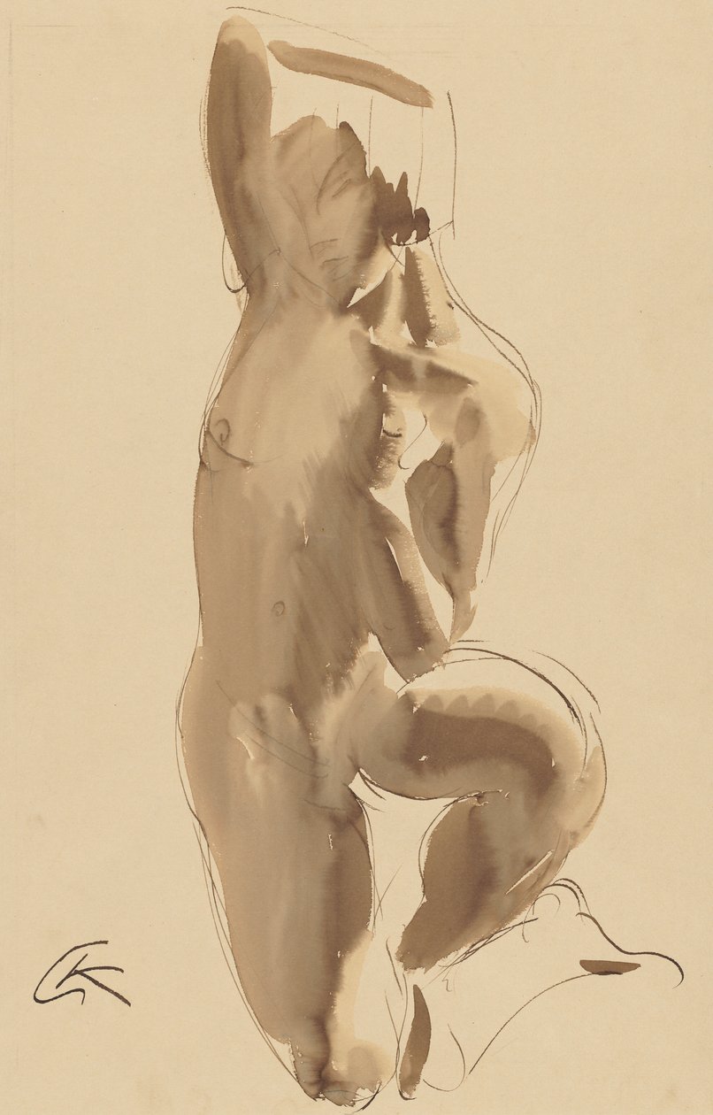 Estudio de desnudo de George Kolbe