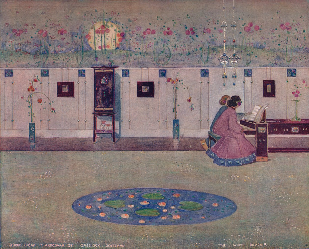 El tocador blanco, c1905 de George Logan