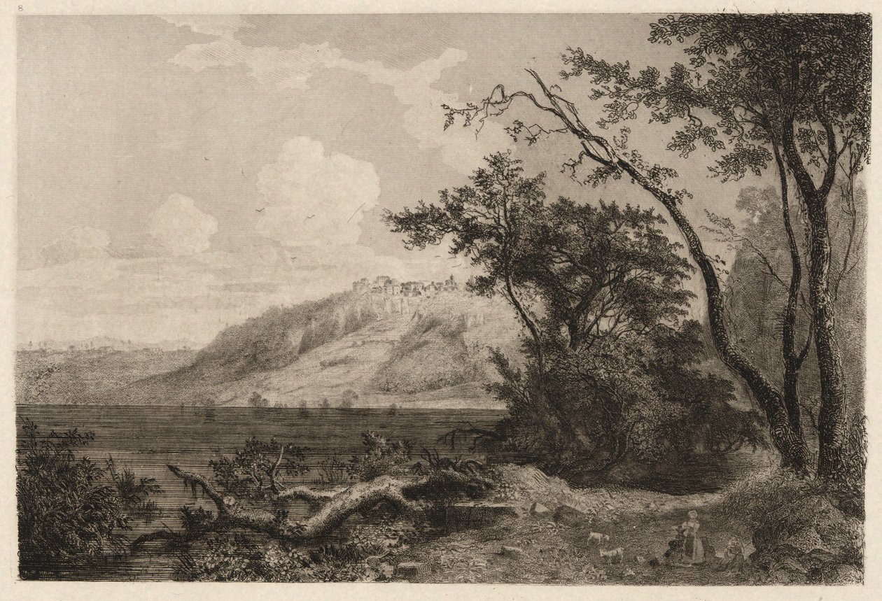 Vista del lago Nemi de George Loring Brown