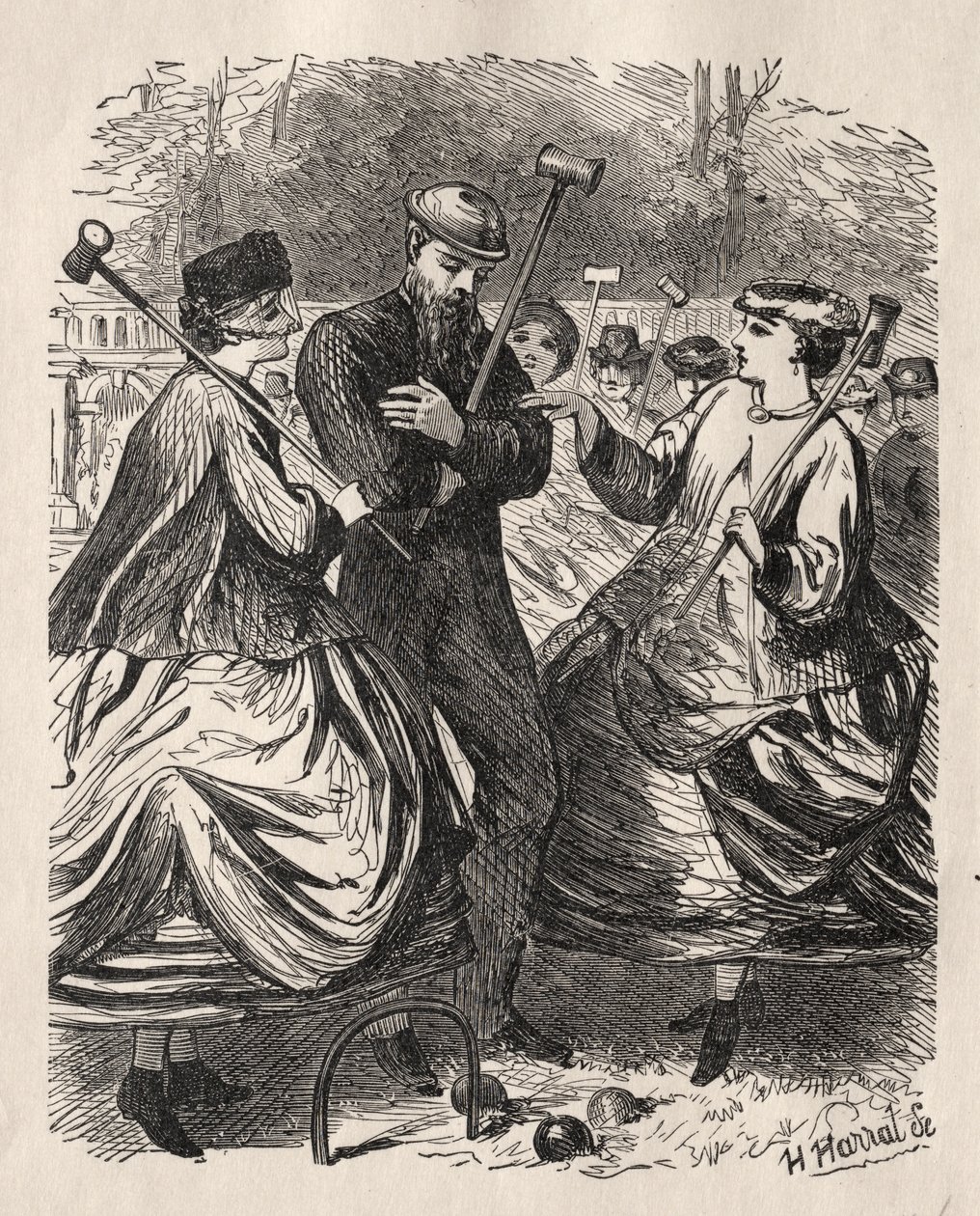 Nuestra fiesta de croquet de George Louis Palmella Busson Du Maurier