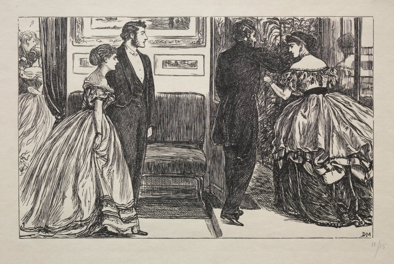La Reina de Diamantes - Cómo fue ganada y perdida, 1866 de George Louis Palmella Busson Du Maurier