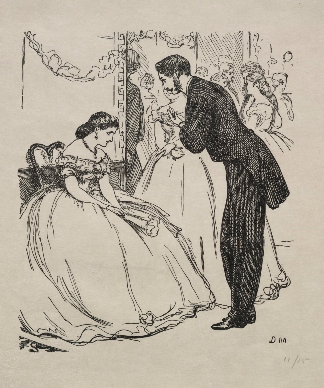La canción del desconsolado, 1863 de George Louis Palmella Busson Du Maurier