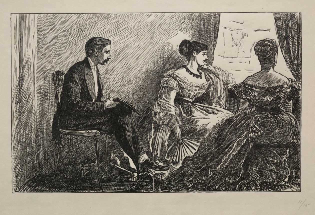 La camelia blanca, 1868 de George Louis Palmella Busson Du Maurier
