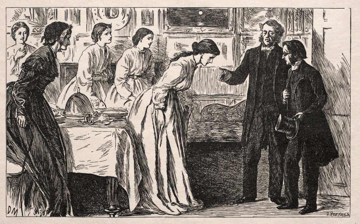 Se busca un cura. Más bien una prueba para el reverendo M. Green, 1865 de George Louis Palmella Busson Du Maurier