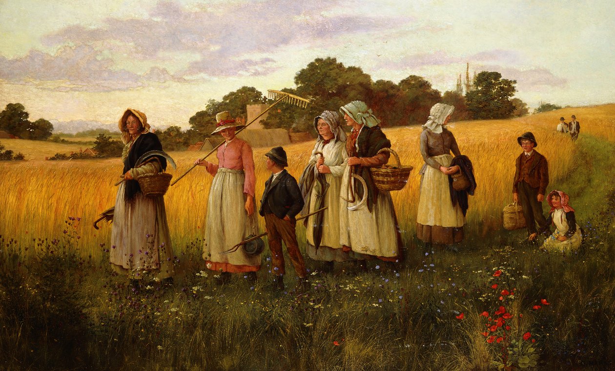 Cortadores de Cebada Volviendo del Trabajo de George Marks