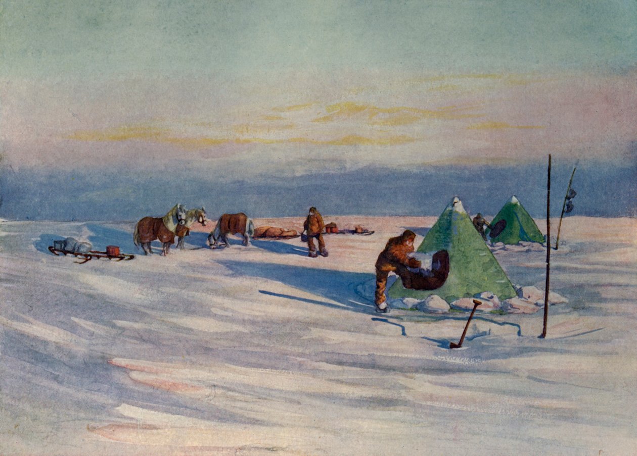 Una noche tranquila en la barrera, c1908, 1909 de George Marston