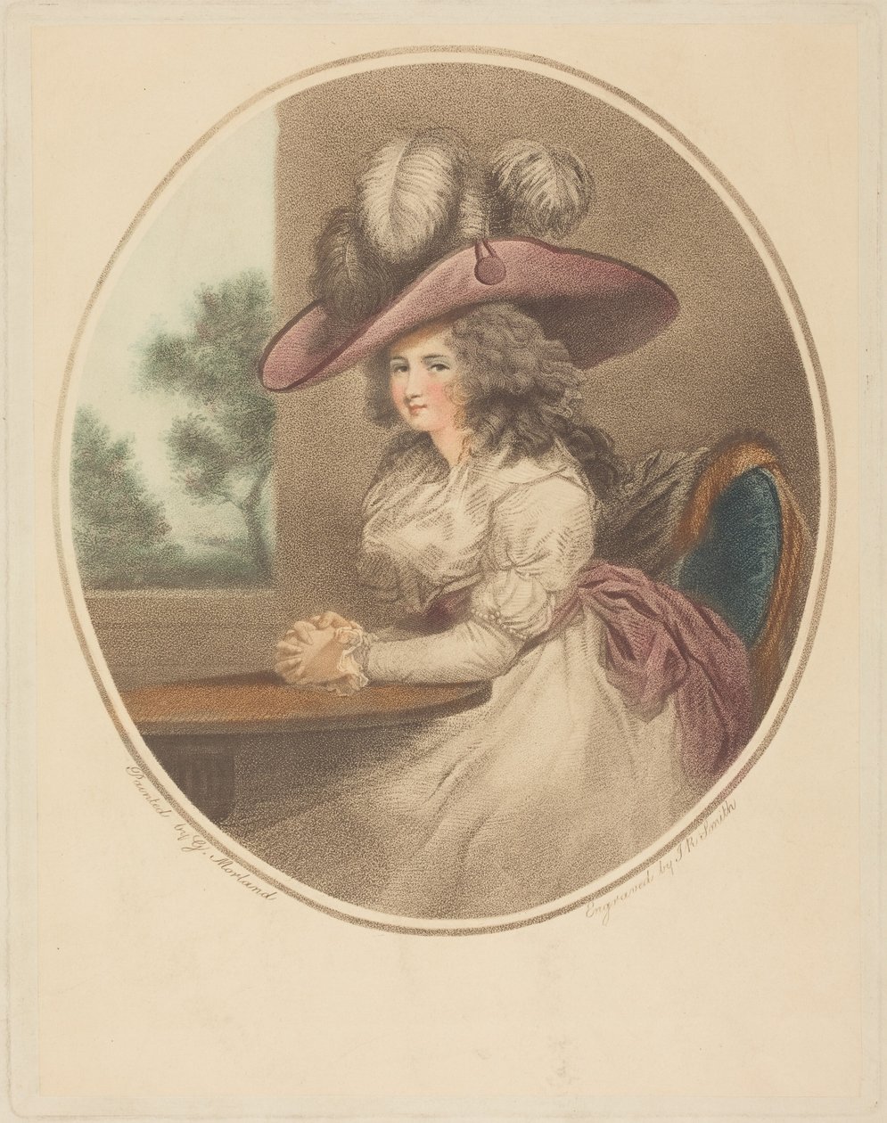 Anne Ward Morland (Delia en la ciudad) de George Morland