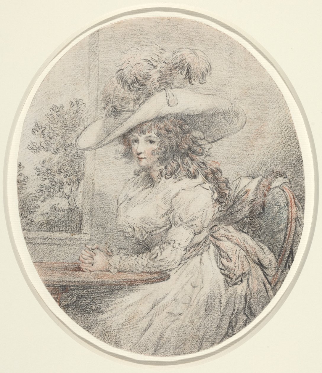 Anne Ward Morland, c.1786 (grafito) de George Morland